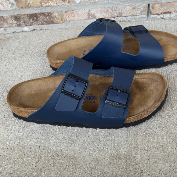 Birkenstock Arizona Slides Sandals Dark Navy Blue 42 Women’s - Picture 6 of 10
